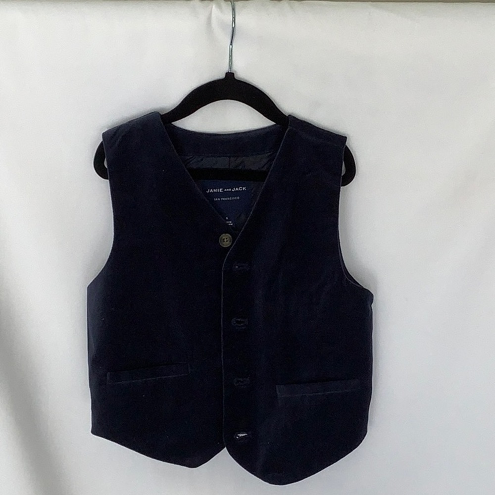Janie & Jack Boys Velvet Vest